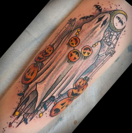 Tattoos - Bonnie Seeley Halloween Ghost - 143061
